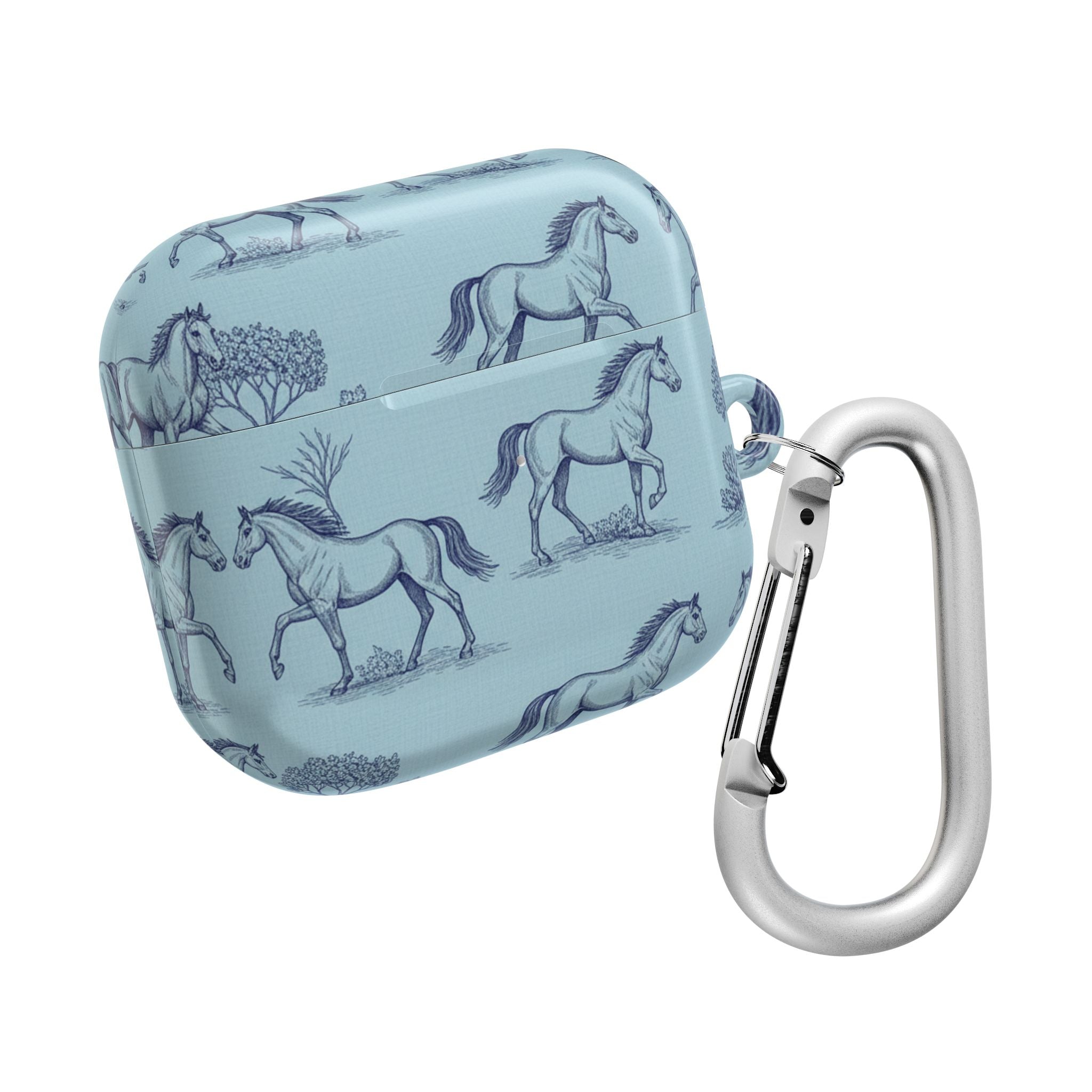 Equestrian Toile | MagSafe® tough case for AirPods® Stylish Tech Protection