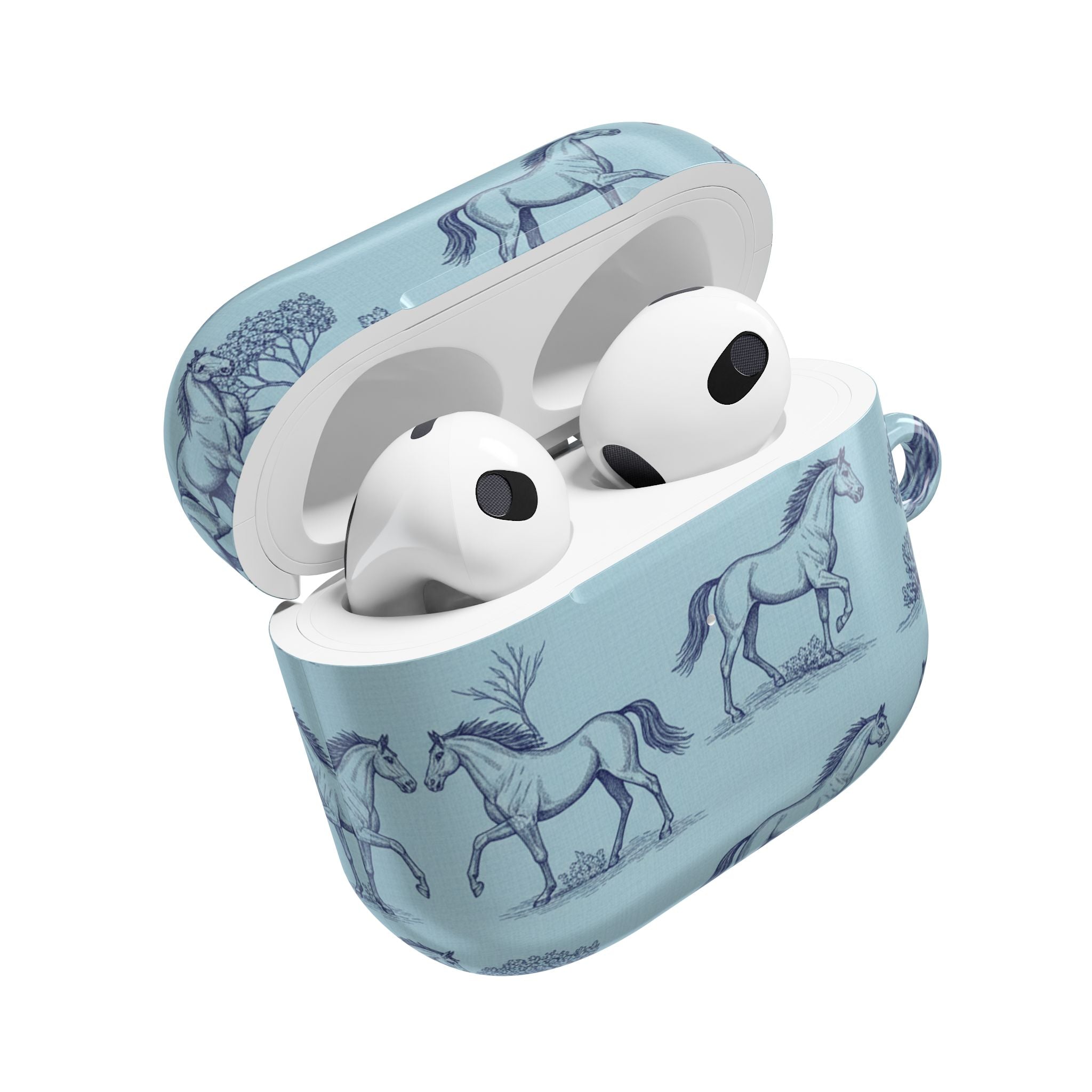 Equestrian Toile | MagSafe® tough case for AirPods® Stylish Tech Protection