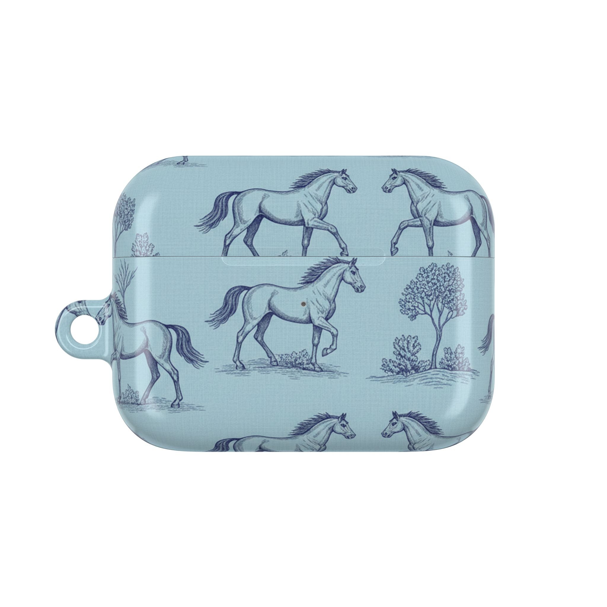 Equestrian Toile | MagSafe® tough case for AirPods® Stylish Tech Protection