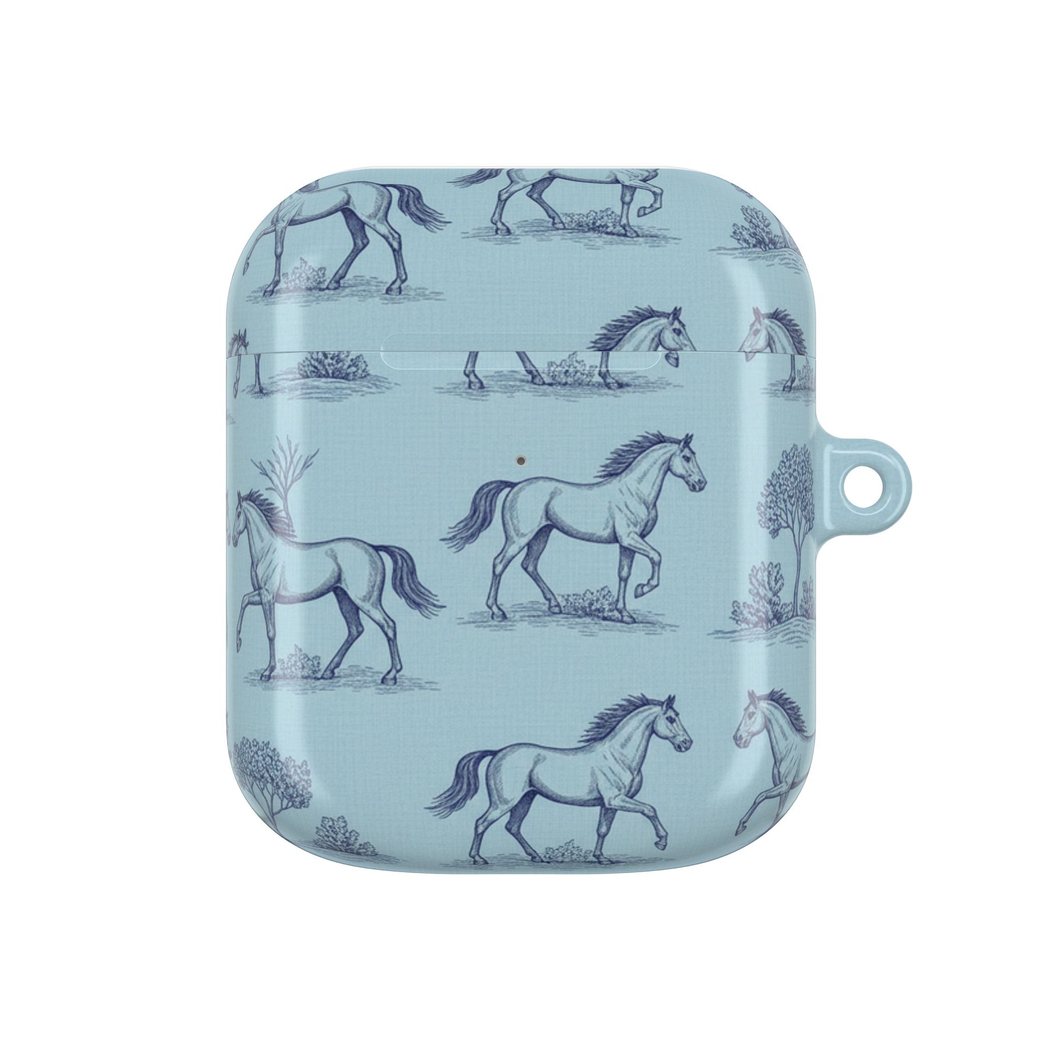 Equestrian Toile | MagSafe® tough case for AirPods® Stylish Tech Protection