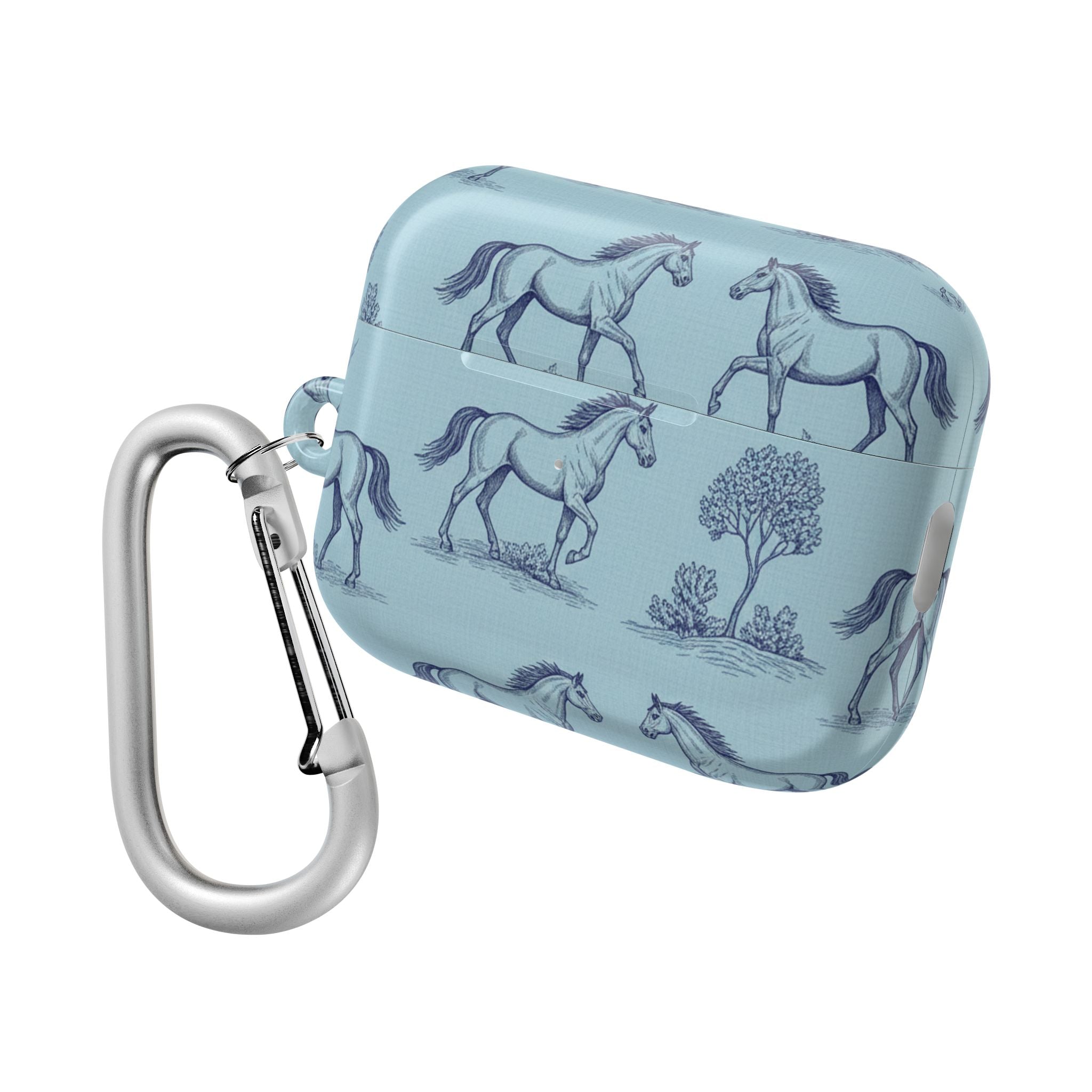 Equestrian Toile | MagSafe® tough case for AirPods® Stylish Tech Protection