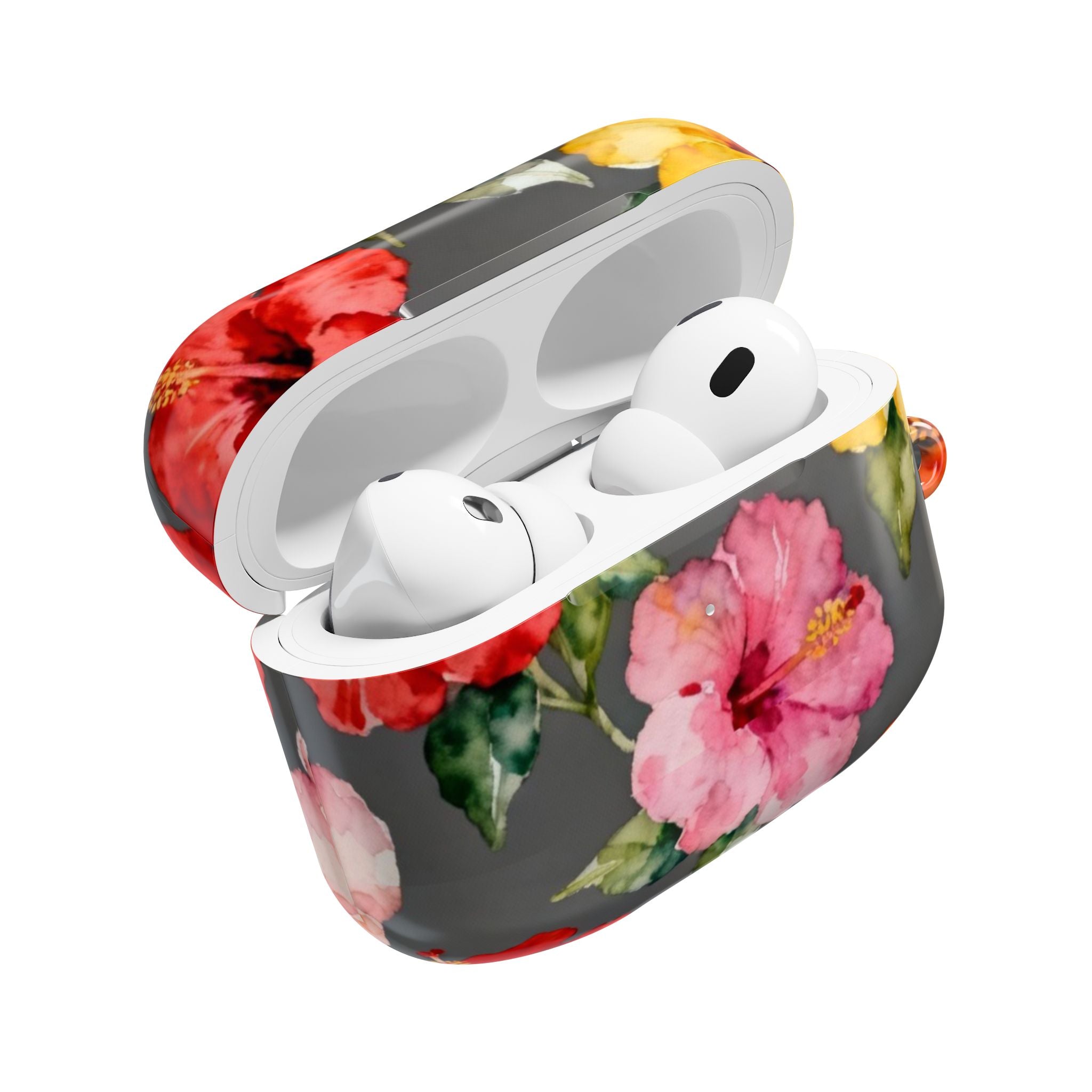 Hibiscus | MagSafe® tough case for AirPods® Stylish Tech Protection