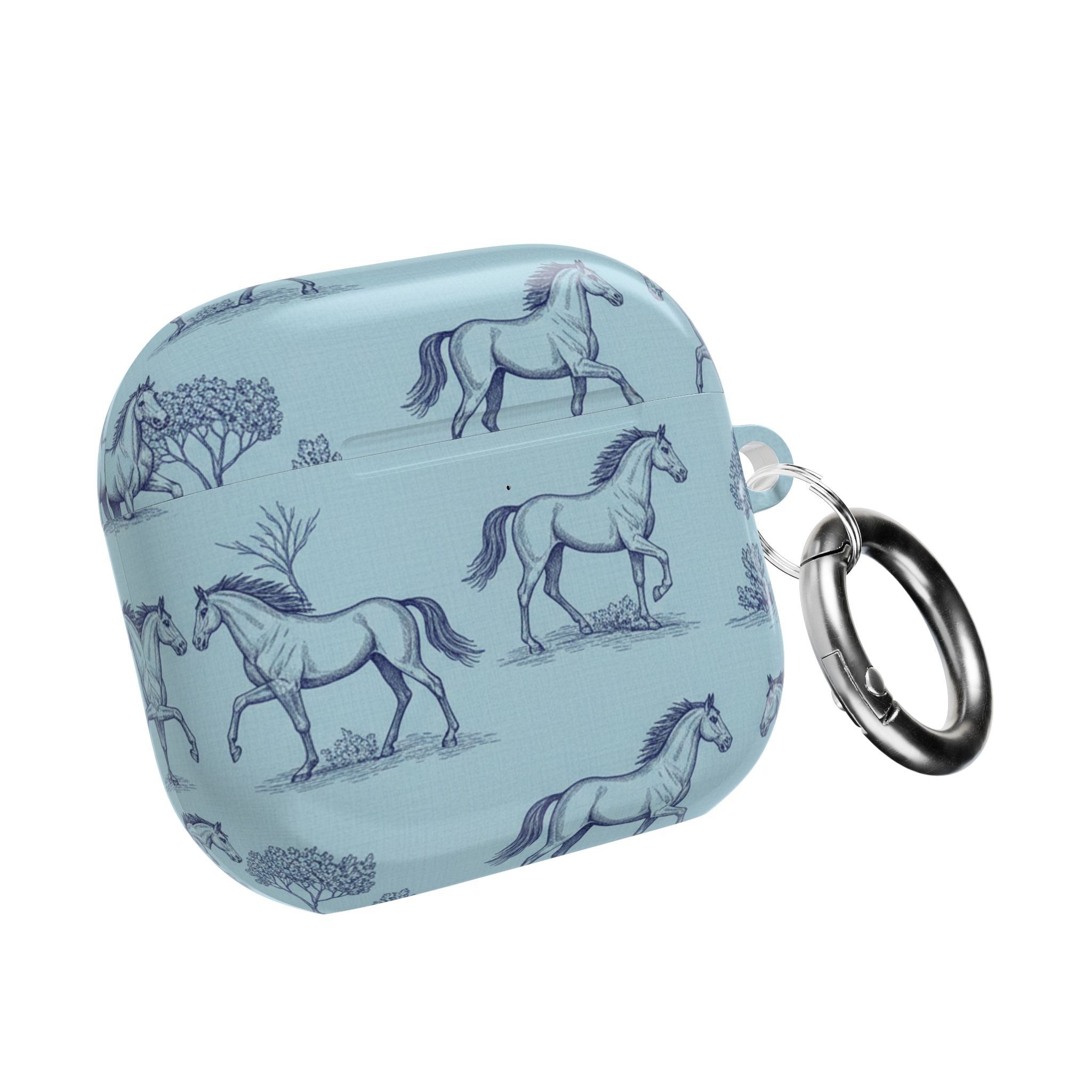 Equestrian Toile | MagSafe® tough case for AirPods® Stylish Tech Protection