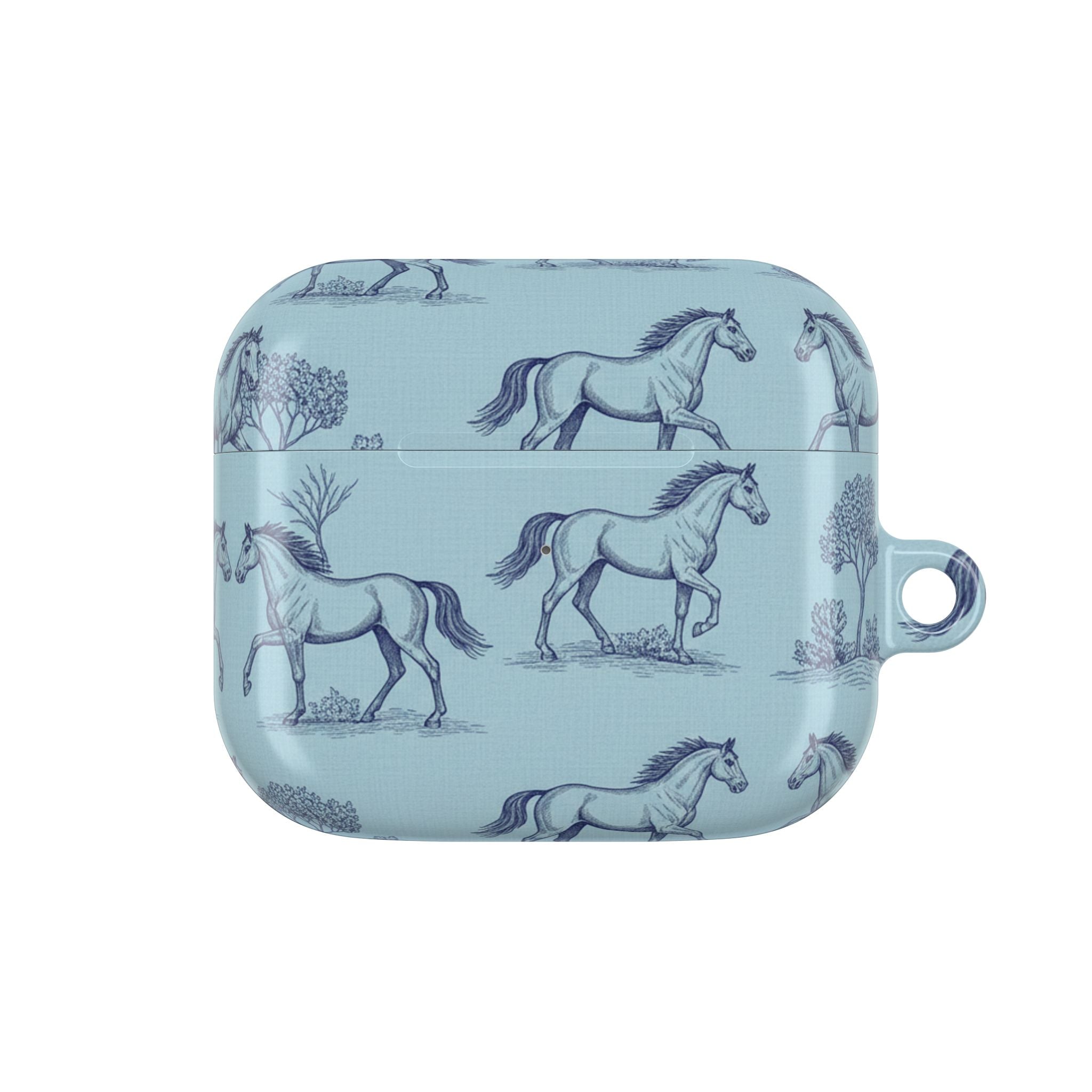 Equestrian Toile | MagSafe® tough case for AirPods® Stylish Tech Protection