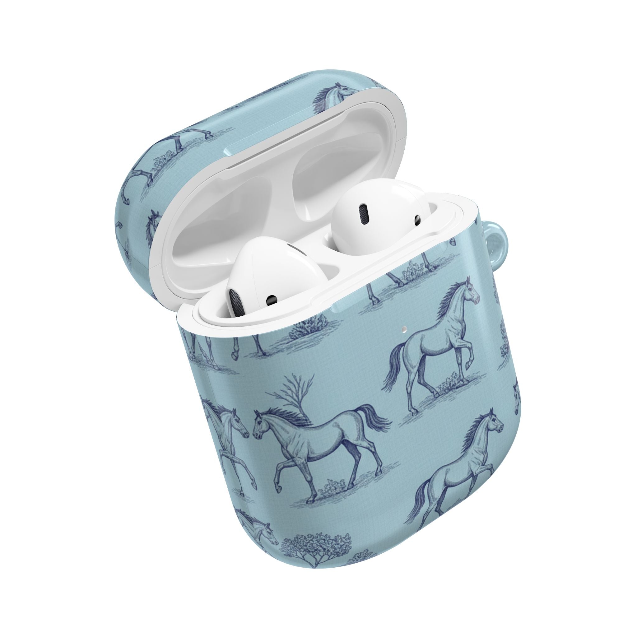 Equestrian Toile | MagSafe® tough case for AirPods® Stylish Tech Protection