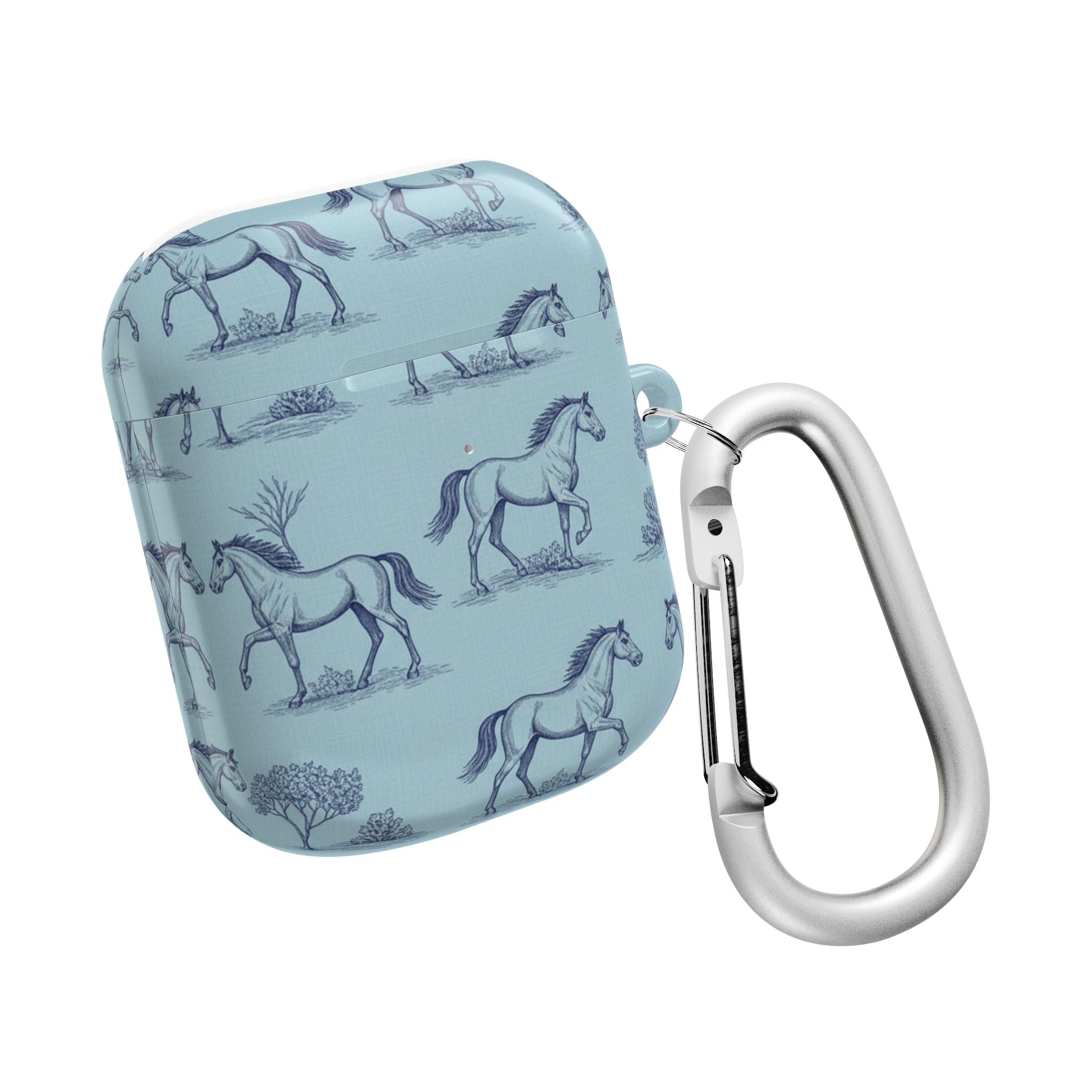 Equestrian Toile | MagSafe® tough case for AirPods® Stylish Tech Protection