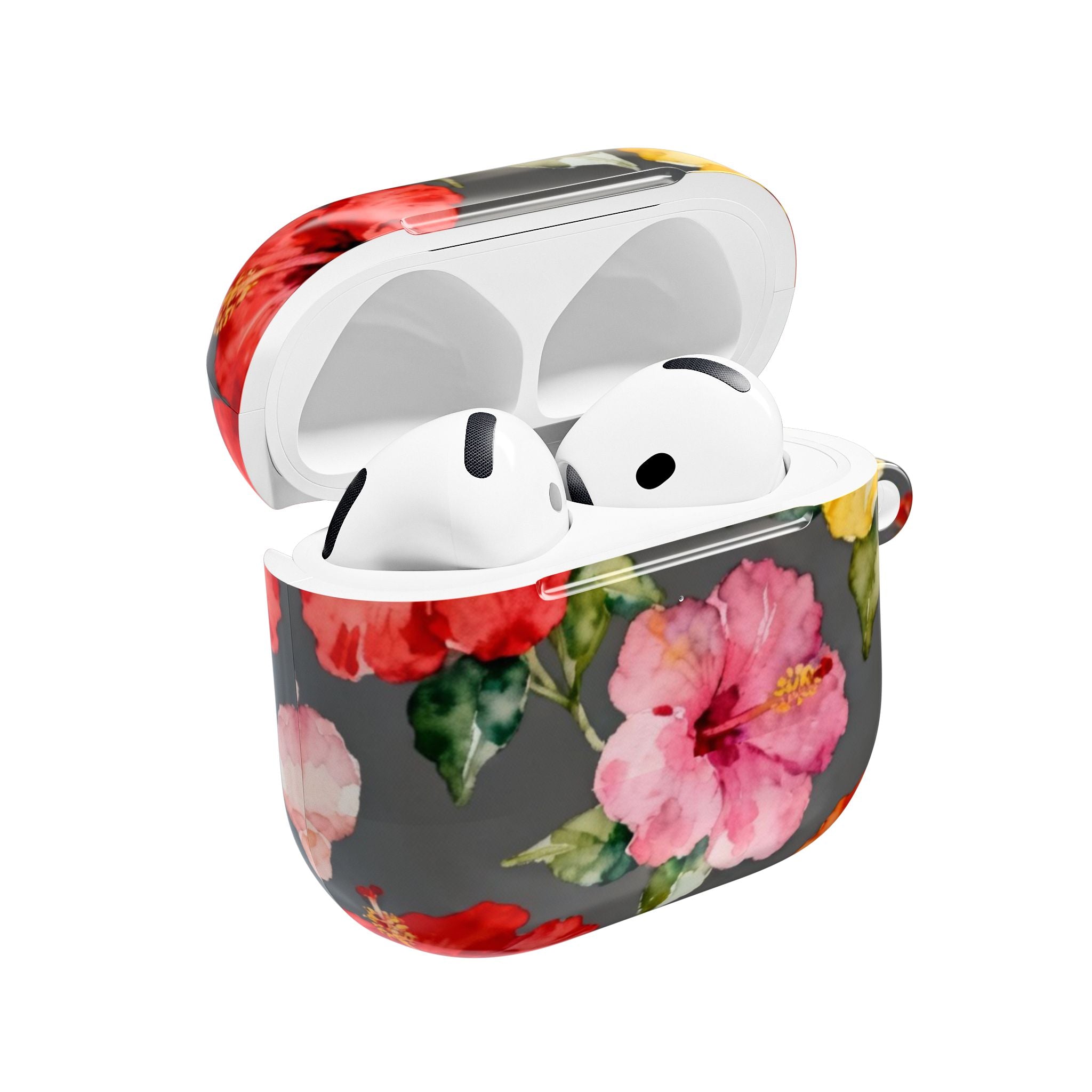 Hibiscus | MagSafe® tough case for AirPods® Stylish Tech Protection