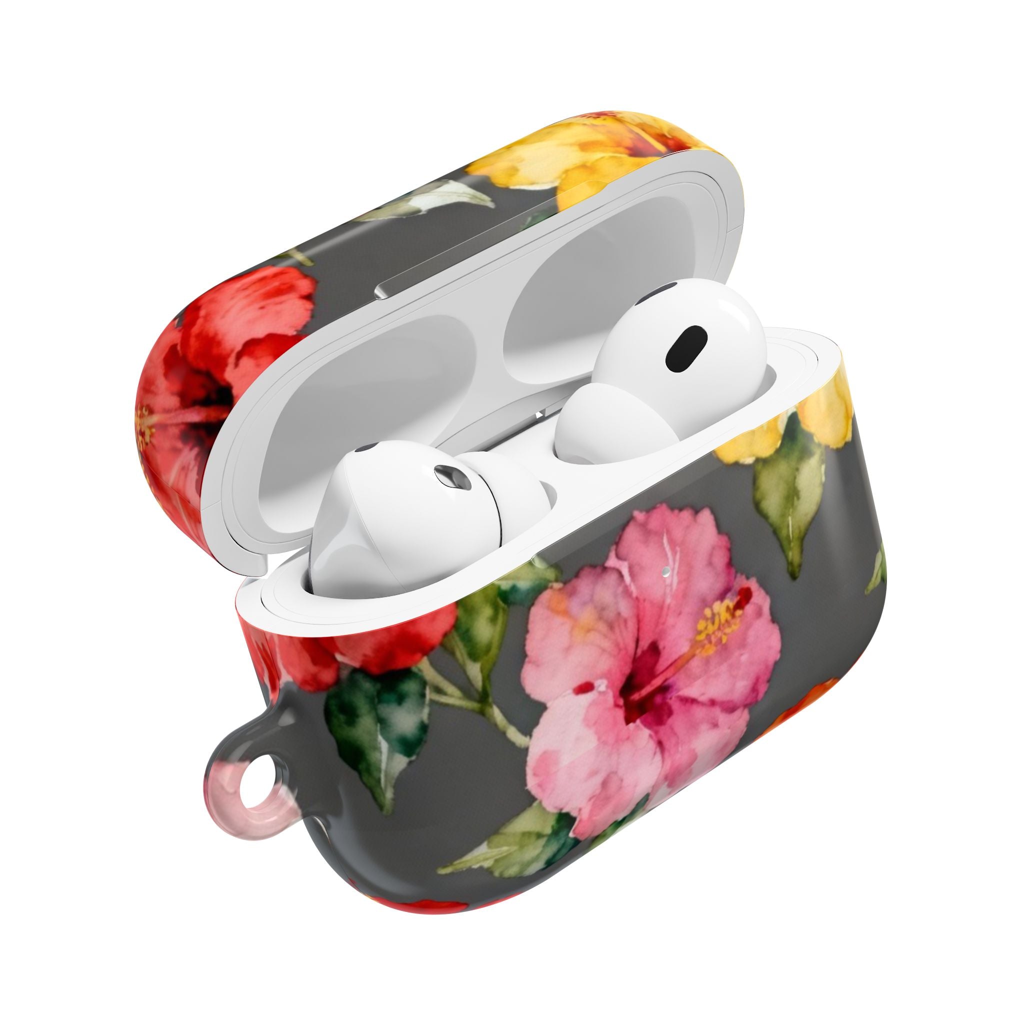 Hibiscus | MagSafe® tough case for AirPods® Stylish Tech Protection