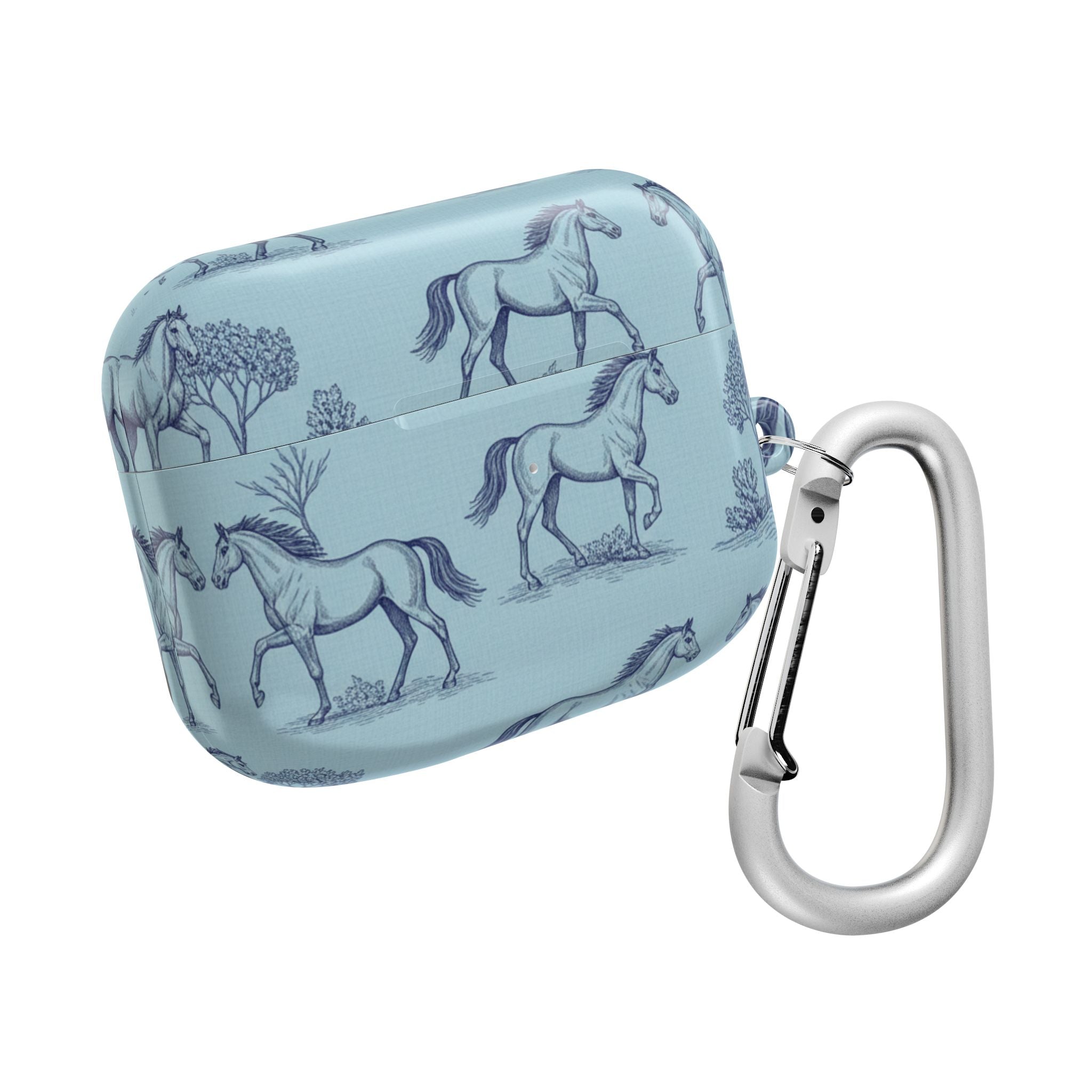 Equestrian Toile | MagSafe® tough case for AirPods® Stylish Tech Protection
