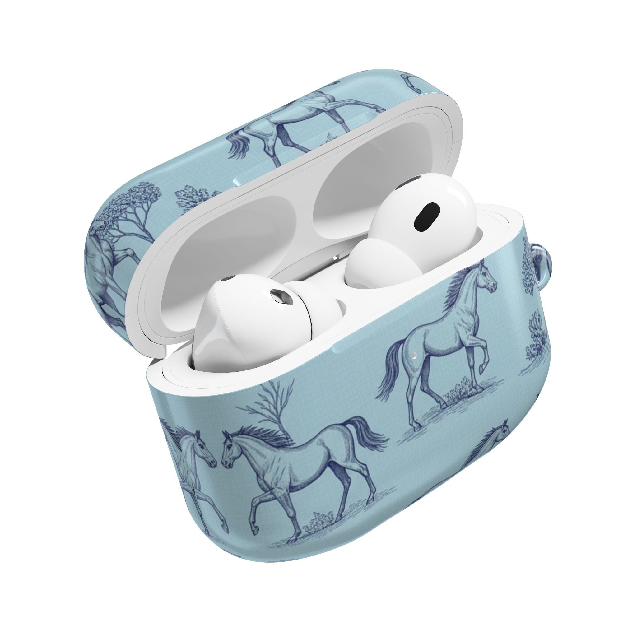 Equestrian Toile | MagSafe® tough case for AirPods® Stylish Tech Protection