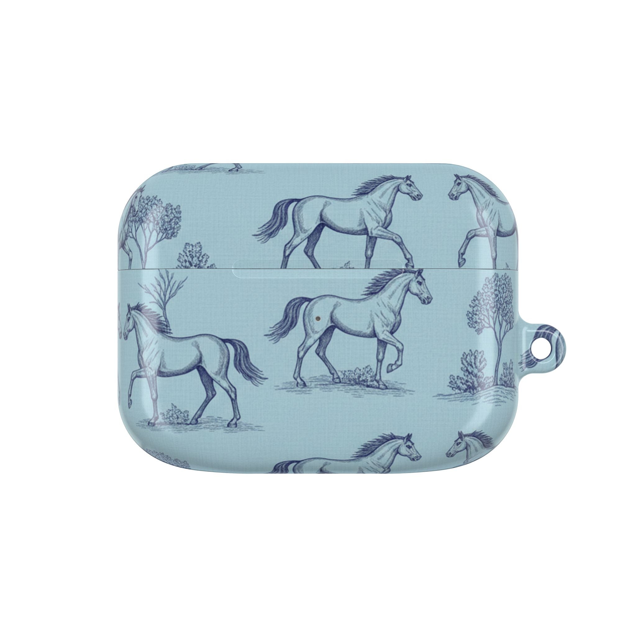 Equestrian Toile | MagSafe® tough case for AirPods® Stylish Tech Protection