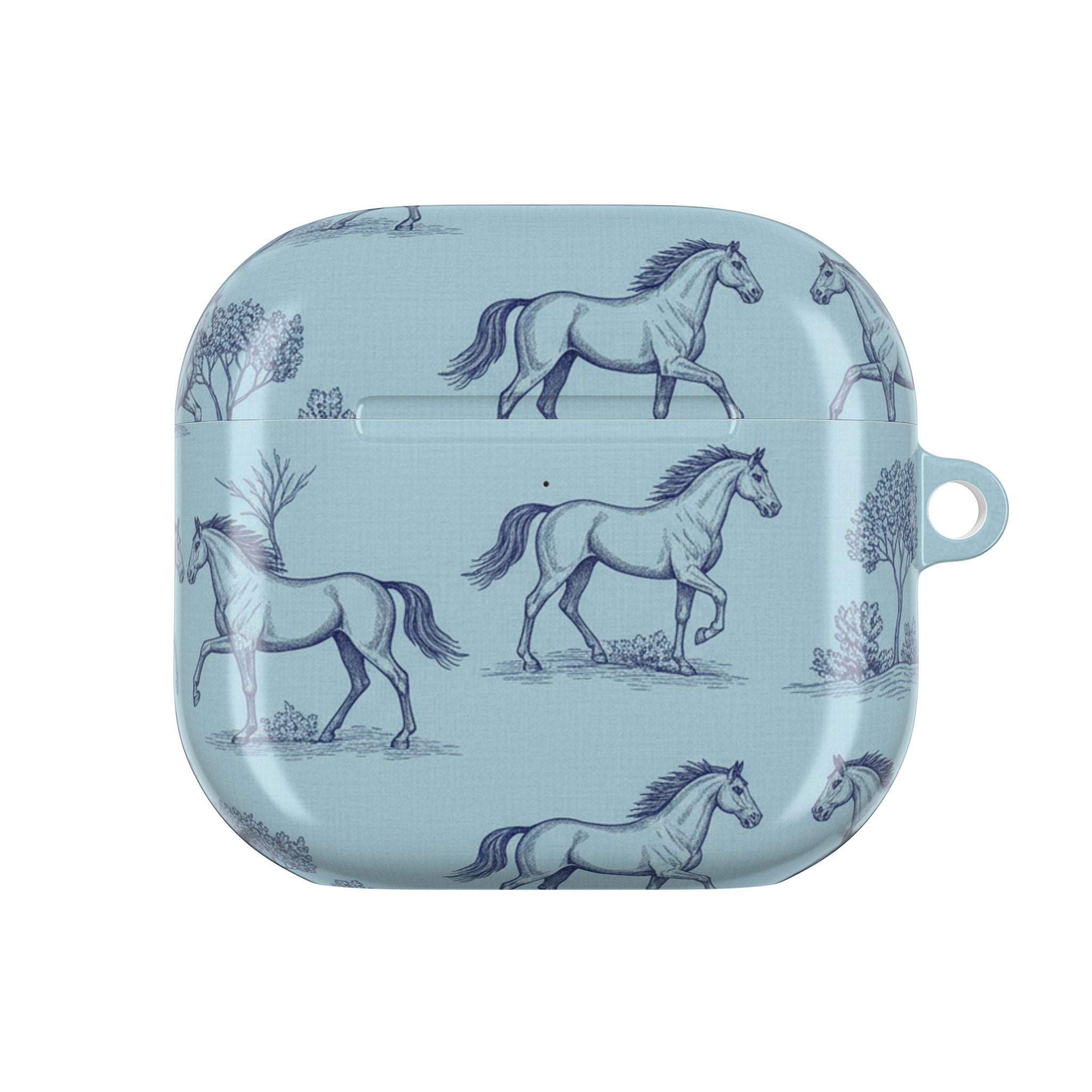 Equestrian Toile | MagSafe® tough case for AirPods® Stylish Tech Protection