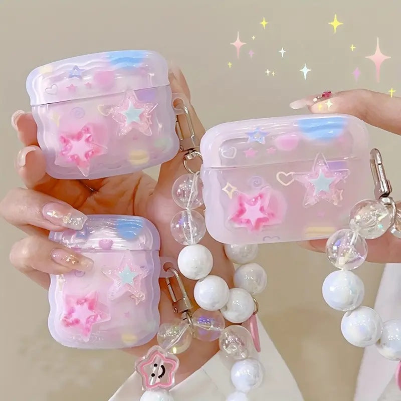 Three-Dimensional Star-Shaped | tough Case for AirPods® Stylish Tech Protection