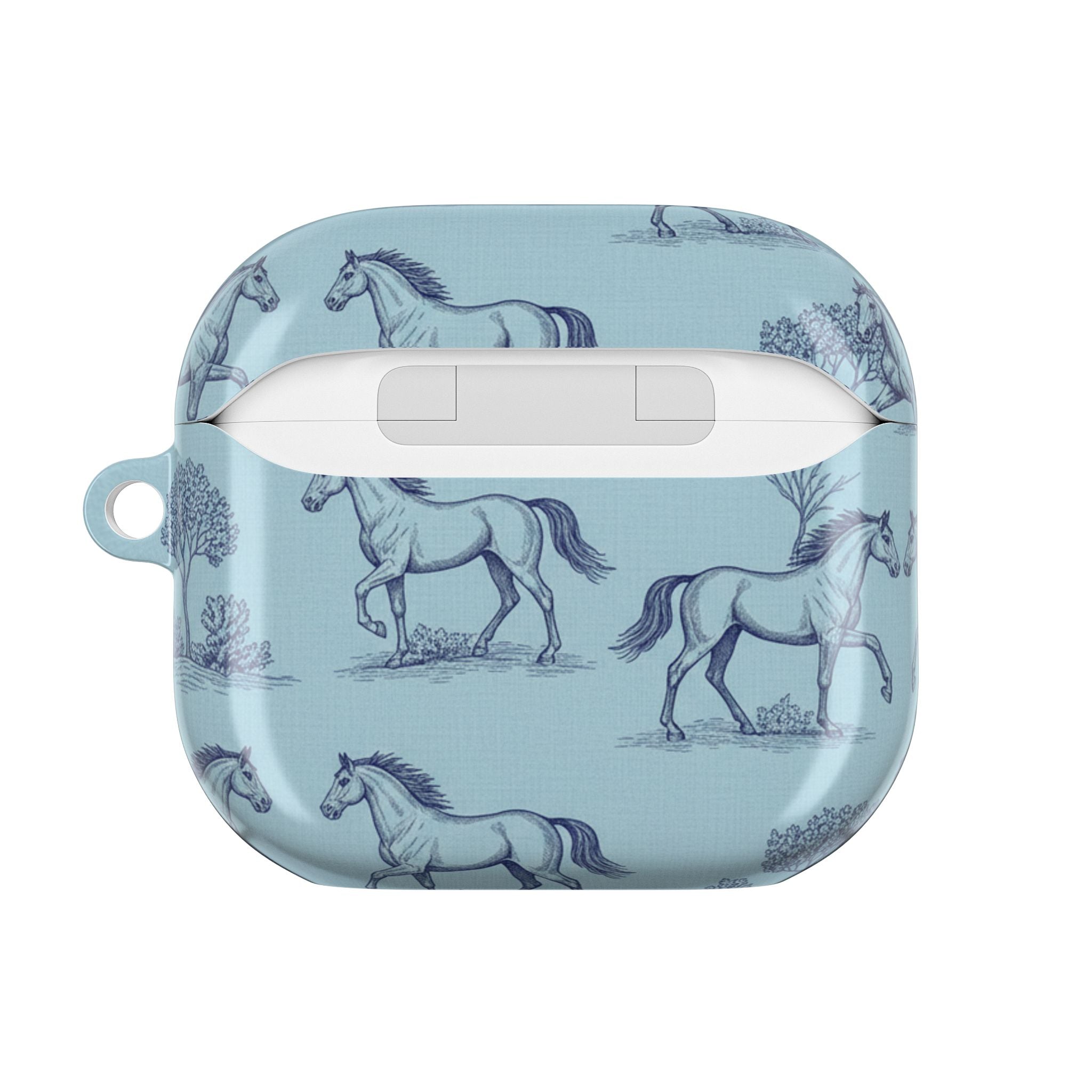 Equestrian Toile | MagSafe® tough case for AirPods® Stylish Tech Protection