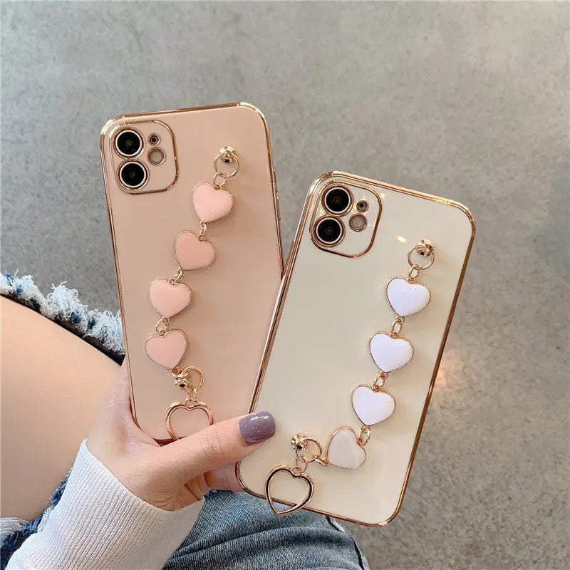 Electroplating Love Heart | Phone Case
