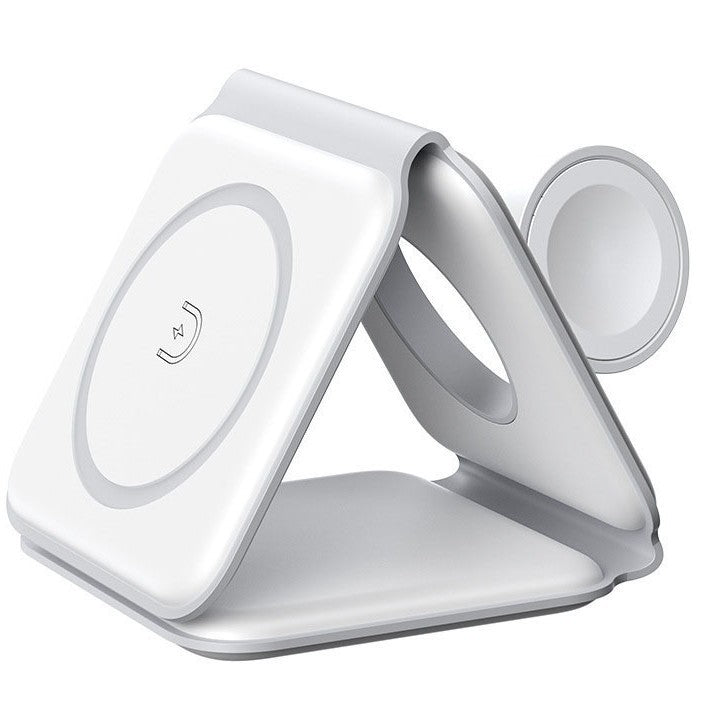 Magnetic Three-In-One Wireless Charger & Accessories