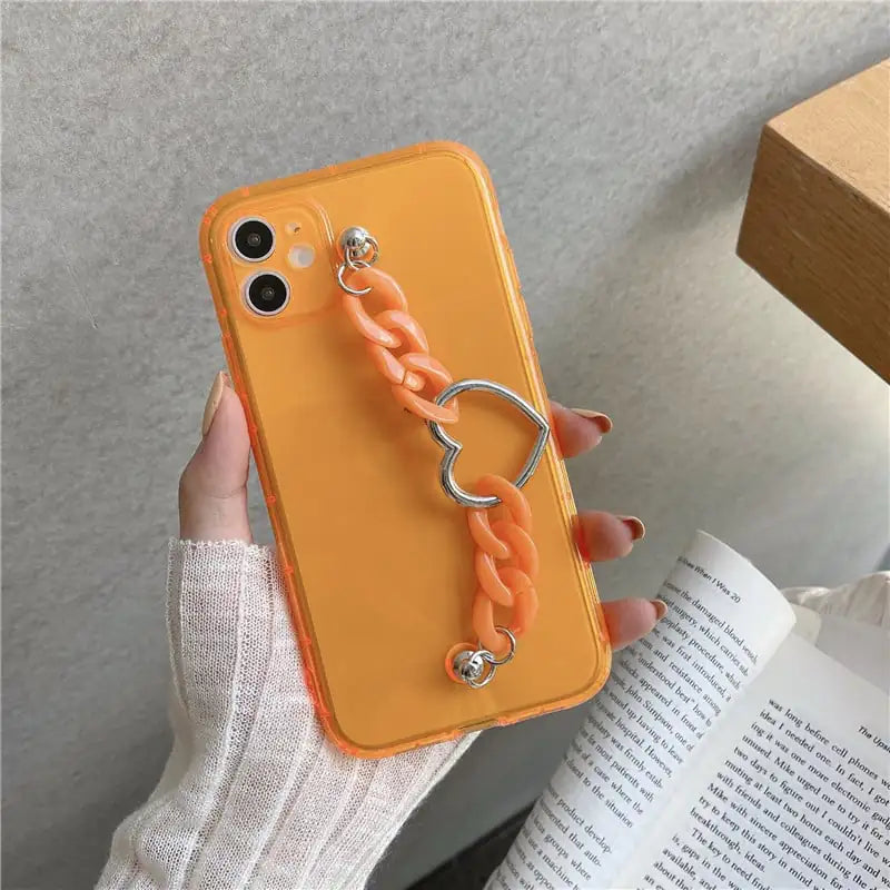 Fluorescent Heart Bracelet | Phone Case