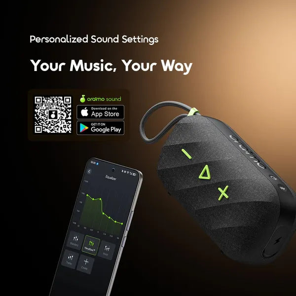 oraimo SpaceBox Active 25W Portable Speaker with FM Radio & Custom EQ