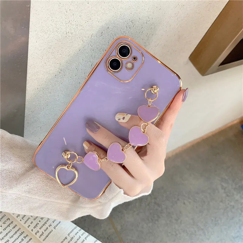 Electroplating Love Heart | Phone Case
